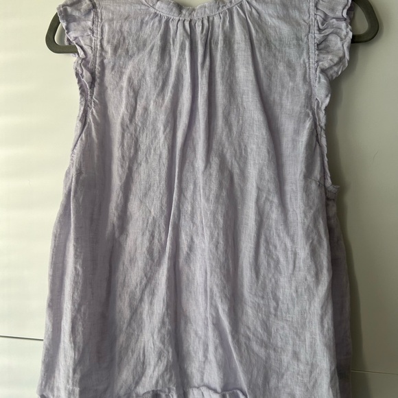 Bella Dahl Tops - Bella Dahl Lavender Ruffle Sleeve Top